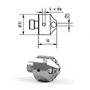 Support M5 pour palpeur en acier