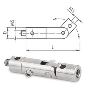 Dreh-/Gelenkstück M5